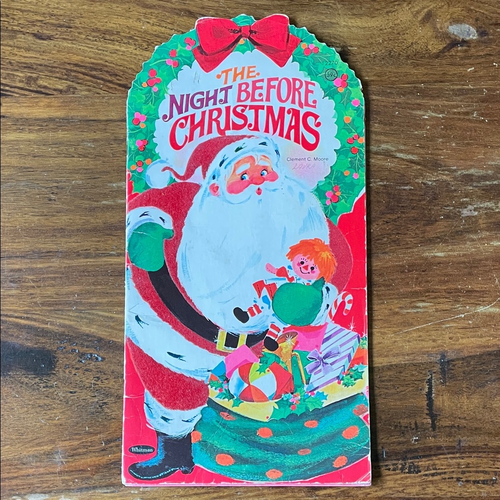Vintage 1968 The Night Before Christmas by Clement C. Moore Whitman Publishing